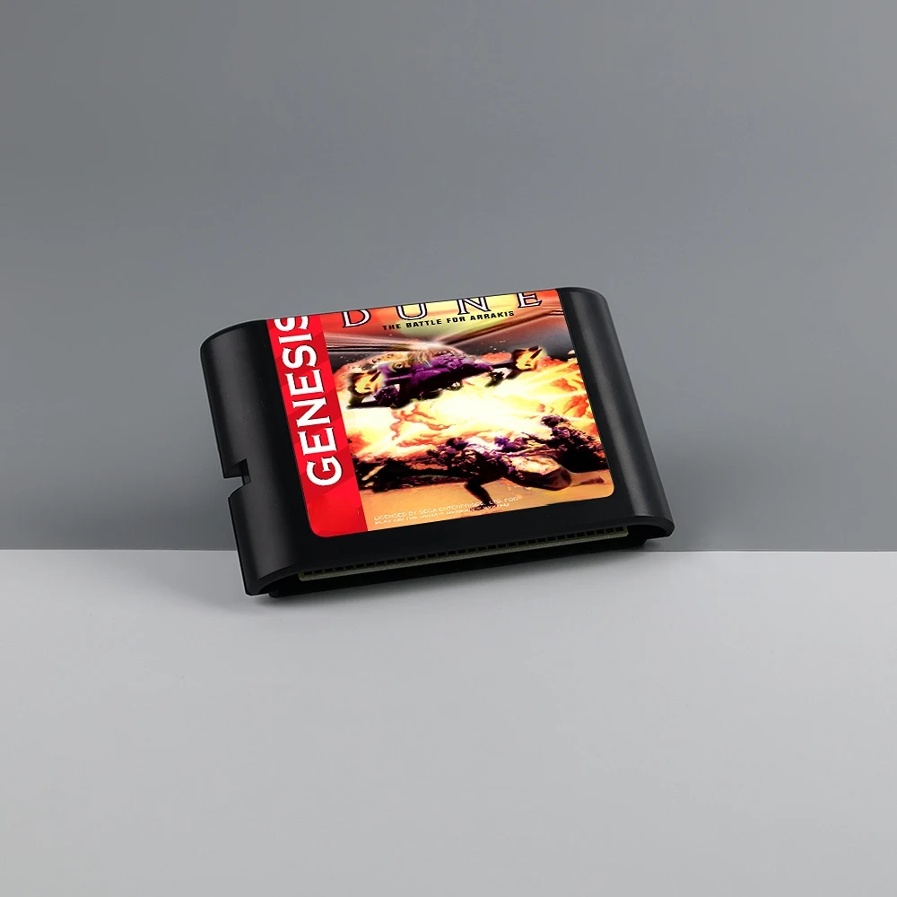 Dune II-The Battle for Arrakis 16 Bit MD Game Card for Sega Megadrive Genesis Video Game Console Cartridge