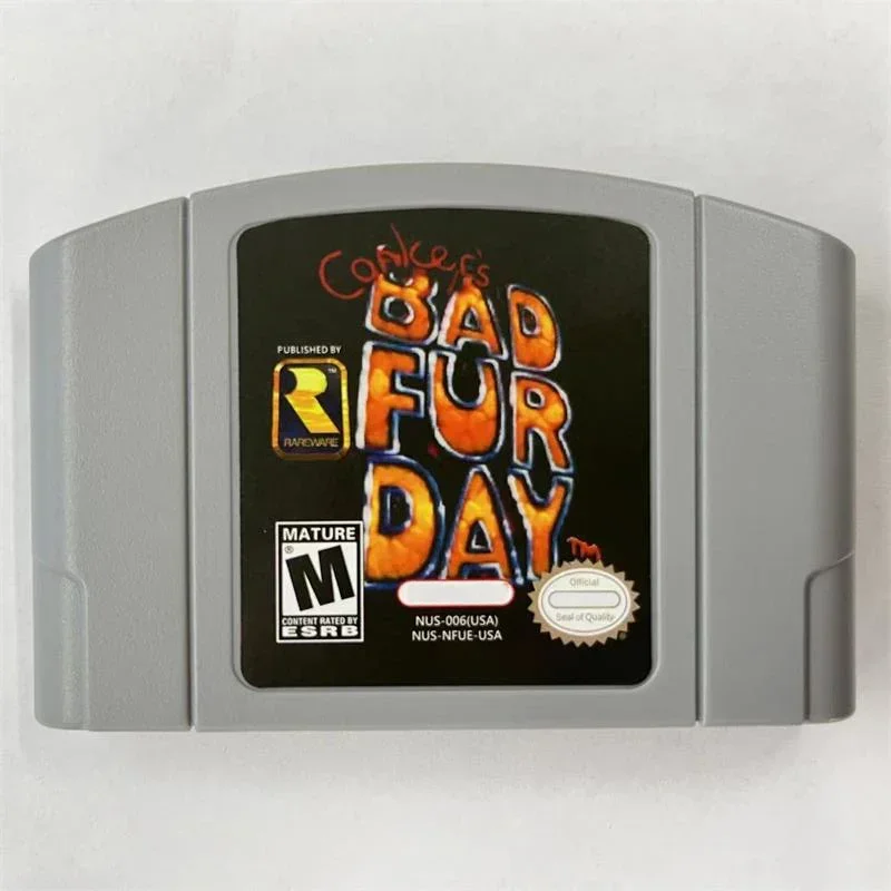 Conkers Bad Fur Day N64 Game Card US Version