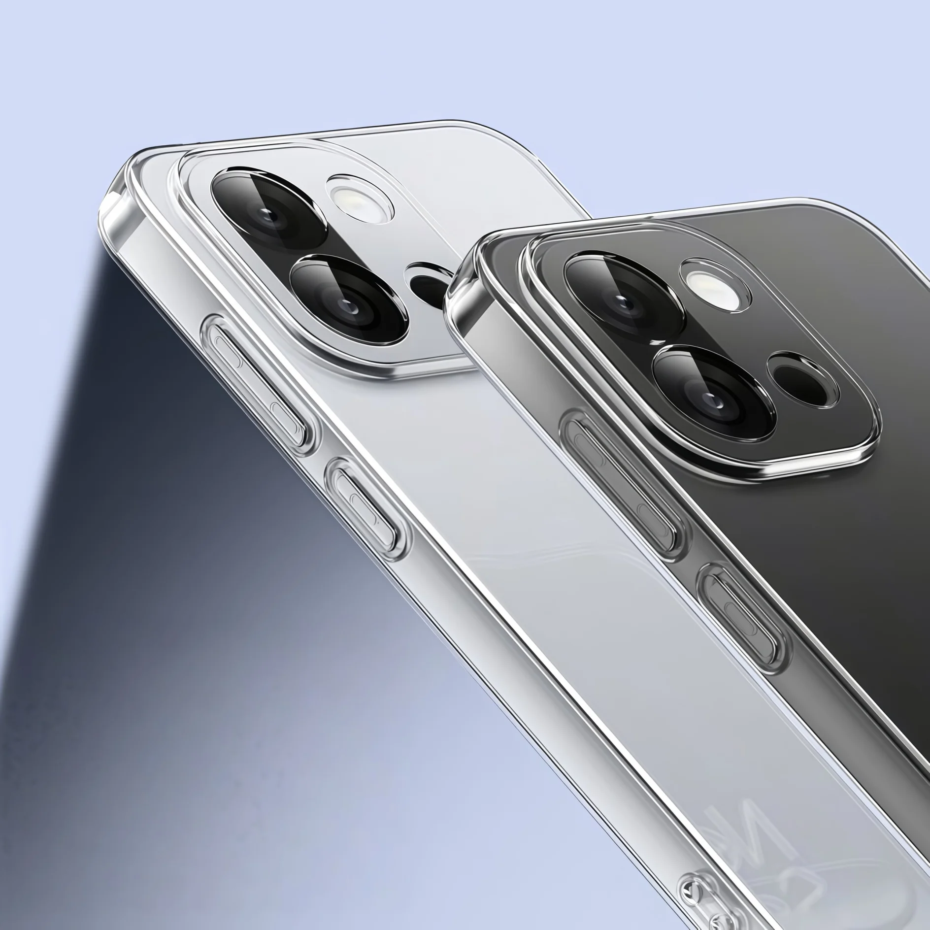 Clear Transparent TPU Shockproof Protection Phone Case