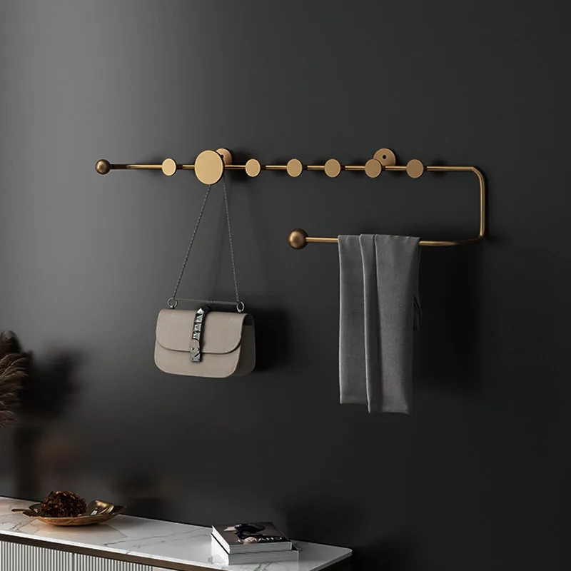 

Bedroom Shelf Wall Clothes Hanger Drying Rack Rail Modern Bathroom Design Coat Rack Clothes Irons Ropero Home Furniture WSW30XP