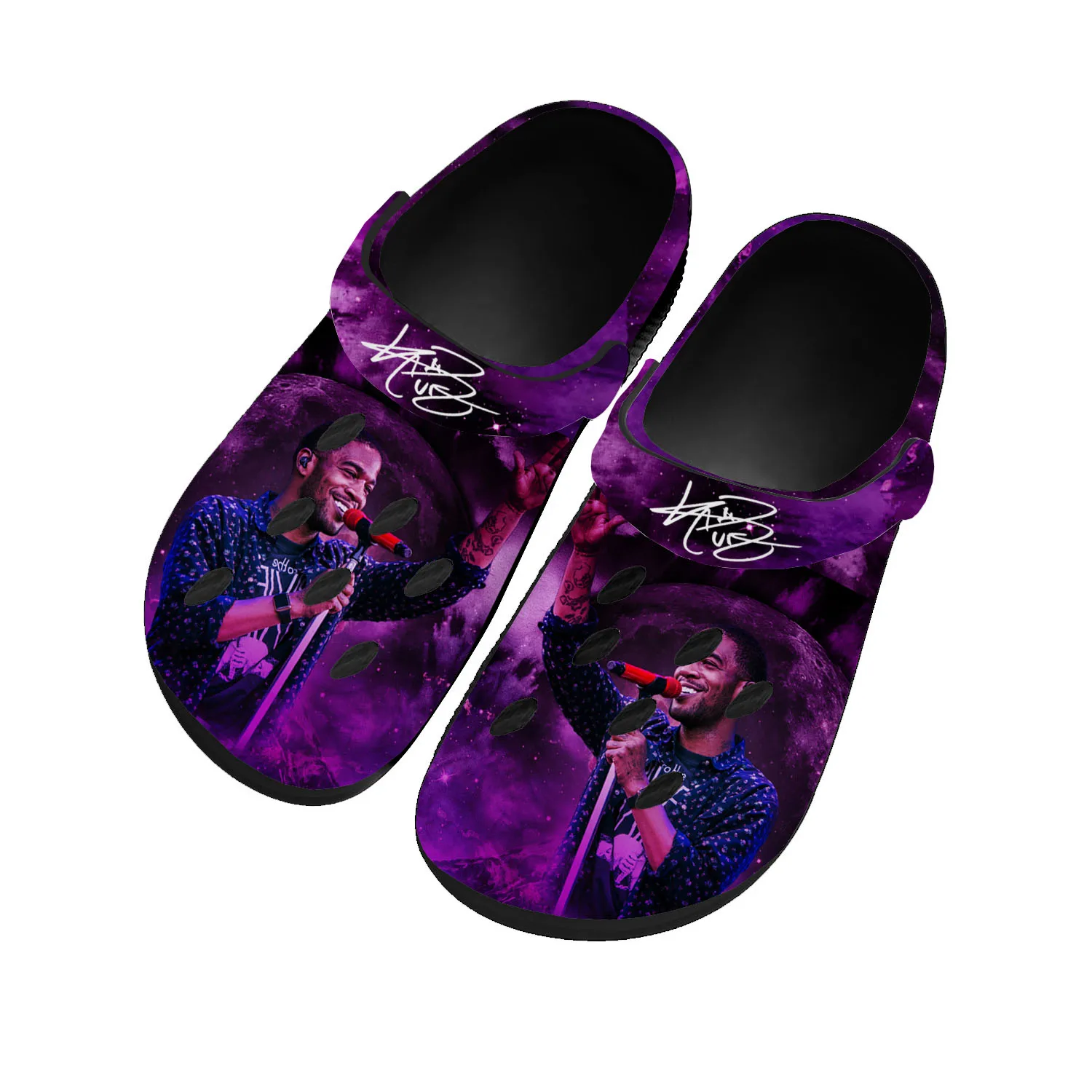 

Kid Rapper Cudi Fashion Home Clogs Custom Water Shoes Mens Womens Teenager Shoes Garden Clog Breathable Beach Hole Slippers