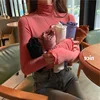 Spring Autumn Turtleneck T-shirt Women All-Match Top Shirt Soft Comfortable Inner Top Casual Long Sleeve T-shirt Office Wear 3