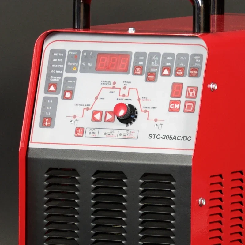Ac Dc Tig Plasma Cutting 4-in-1 Combo Multifunction Welding Machine STC-205AC/DC Spare Parts Carton Multifunctional Provided Red 3