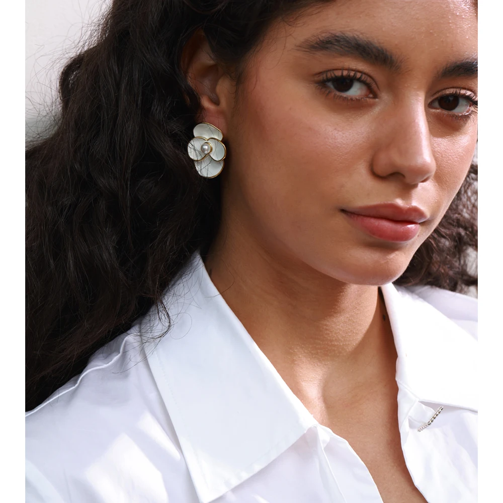 Yhpup Earrings Stainless Steel Daily Use