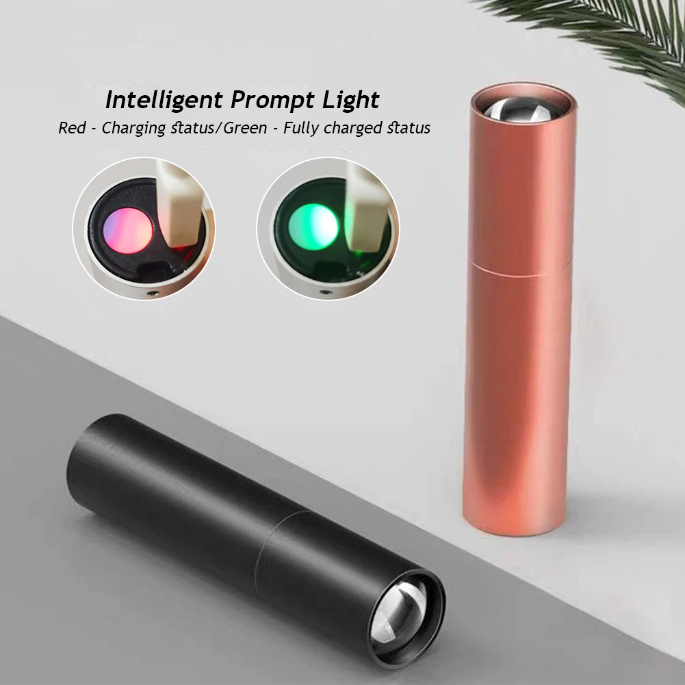 Description Picture 5 of itemMini Telescopic Zoom Flashlight Portable 3 Mode Torch Rechargable Pocket Flashlight Outdoor Night Emergency Camping Torch Lamp