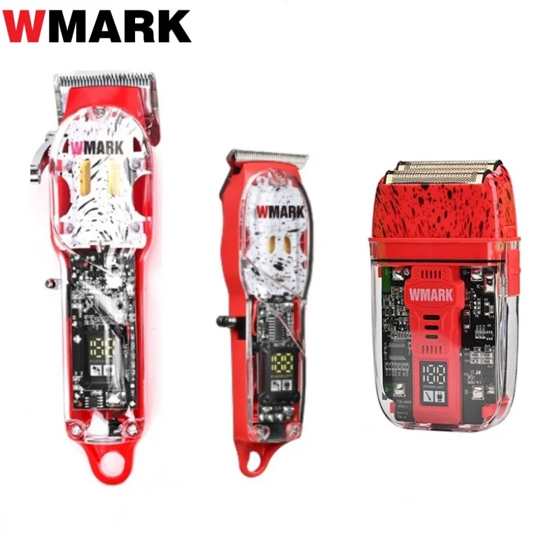 

WMARK NG-409 NG-509 NG-995 Transparent Kit Professional Barber Oil Head Hair Clipper Man Haircut Machine Electric Hair Trimmer