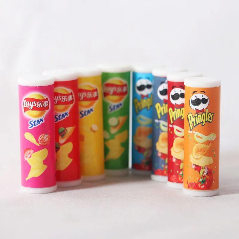 4pcs Dollhouse Mini Canned Potato Chips Miniature Items 1/6 BJD Dolls House Accessories Photography Props Food Pretend Play Toys
