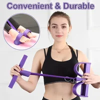 Four-Tube Tensioner Multi-Functional Household Fitness Yoga Abdominal Strengthening Elastic Band Tension Rope Sit-Up Assistive - Image 2