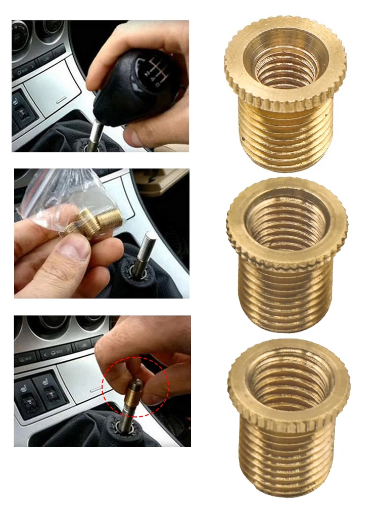 Universal Auto Auto Getriebe Stick Shift Shifter Knopf Boot Retainer Schraube Adapter M8X1,25 M10X1,25 M10X1,5 Gewinde Schaltknauf Adapter – Detail 8
