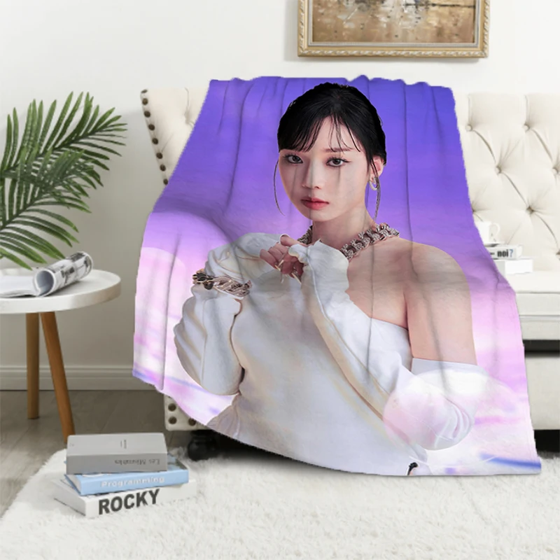 Kpop A-Aespa Movie Blanket Custom Cobija Sofa Quilt Fluffy Soft Blankets & Throws Microfiber Bedding Catnap Knee Bed Throw Nap 2