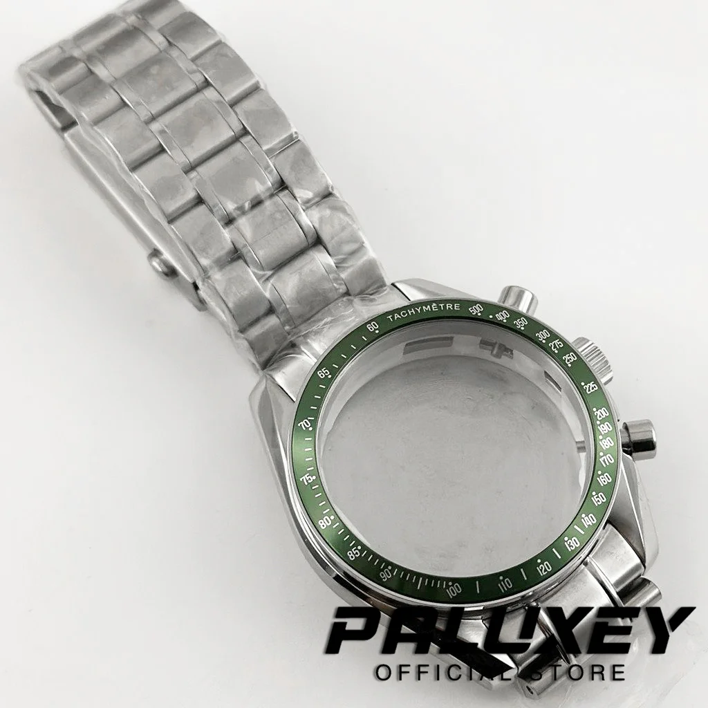 Premium Multifunctional 40mm Speedmaster Watch Case for Quartz Movements - Fits 20mm Strap