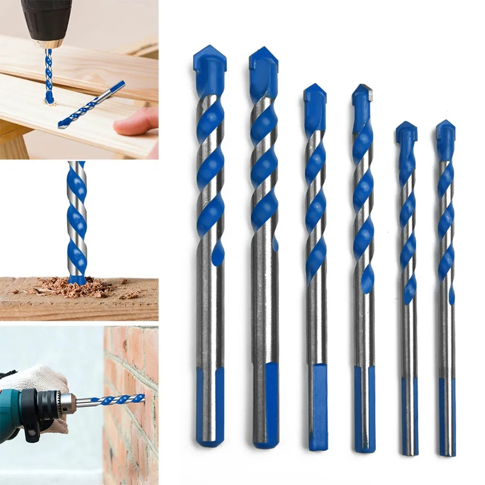 

6pcs Drill Bit Hole Opener Wall King Drill Electric Triangle Drill For Glass Ceramic Marble Tool Accessories And Parts