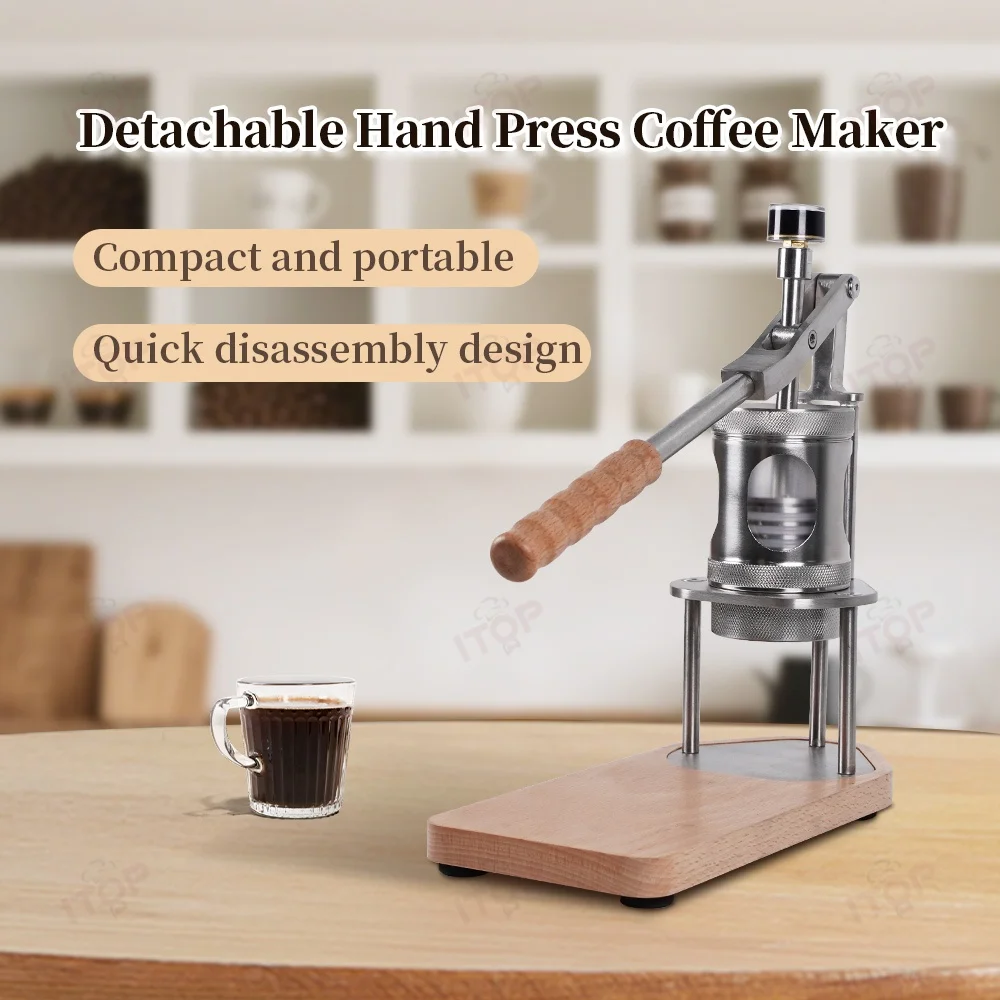 ITOP W1 Mini Hand Press Coffee Maker Detachable Outdoor