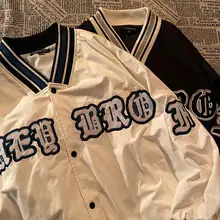 

Baseball Jacket Women Letter Embroidered Coat 2022 Spring Autumn Korean Loose Harajuku Vintage Fashion Hip Hop Female Jackets