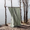 Solid Finished Curtains, 100% Pure Linen, Modern, 50% Blackout, Living Room, Bedroom, Window, Custom Made 1