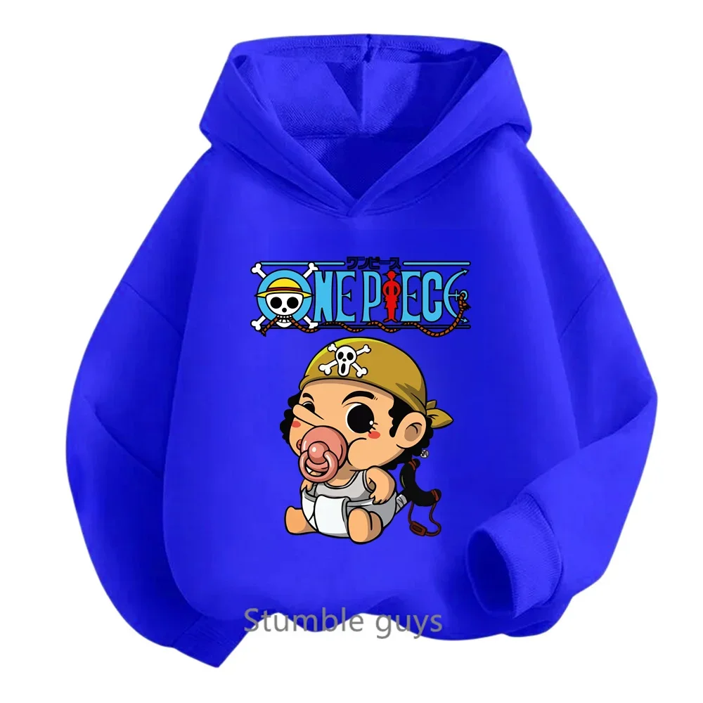 thumbnail image 1 of Sudadera con capucha de Anime One Pieces, ropa para niños, ropa para primavera y otoño para niñas, sudadera con dibujos animados de Luffy Zoro, traje para adolescentes, camisetas con capucha de Sonic, 1 of 5