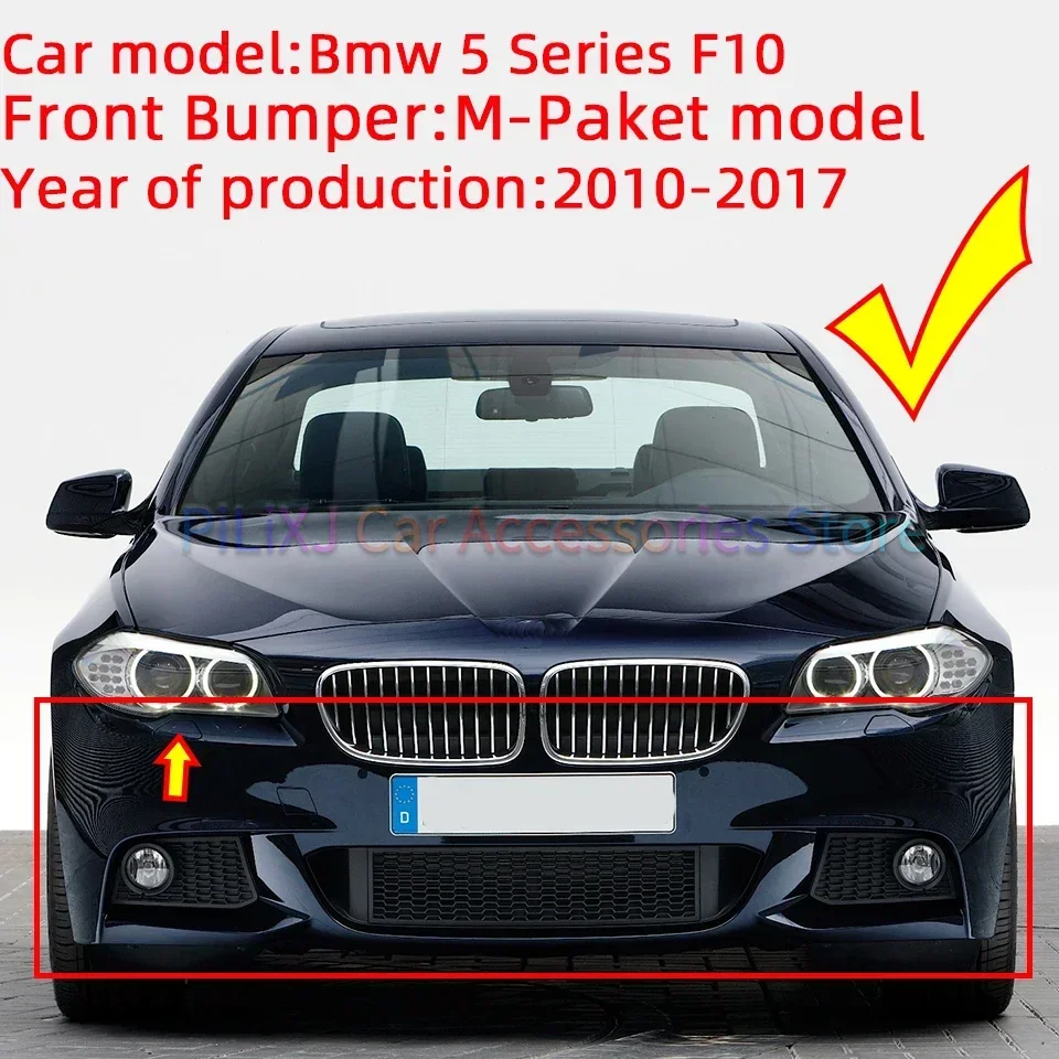 BMW Headlight Washer Nozzle Cover With Bracket - Replacement For F10 F11 5 Series 2010-2017