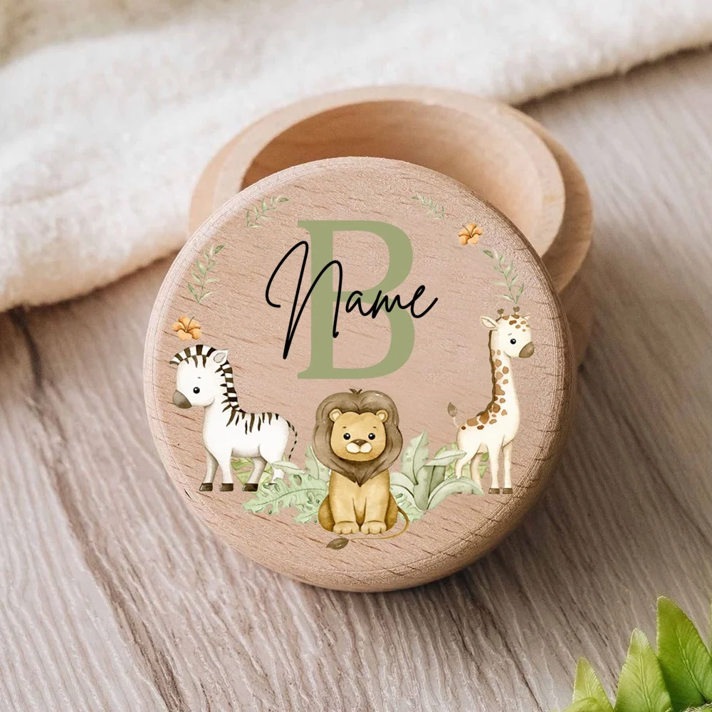 Personalised Engraved Baby Tooth Box Keepsake Teeth Umbilical Curl Hair Collect Box Infant Shower Gift tooth box wooden storage box wooden memorial box baby memory box
