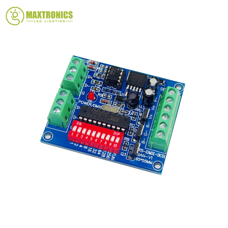 Miglior Prezzo 1 Pz Dmx-3Ch-Ban-V1 3Ch Channel Dmx 512 Led Decoder Controller Utilizzare Per Led Strip Light Led Lamp Spedizione Gratuita