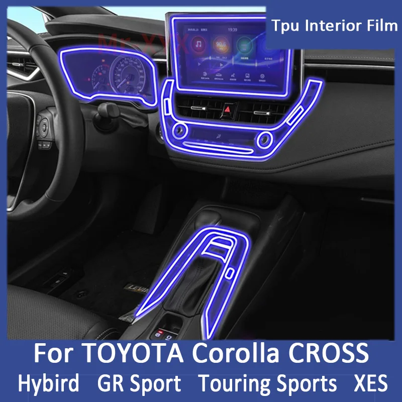 

Прозрачная защитная пленка для автомобильного интерьера из ТПУ для TOYOTA Corolla CROSS E210 2021 2022