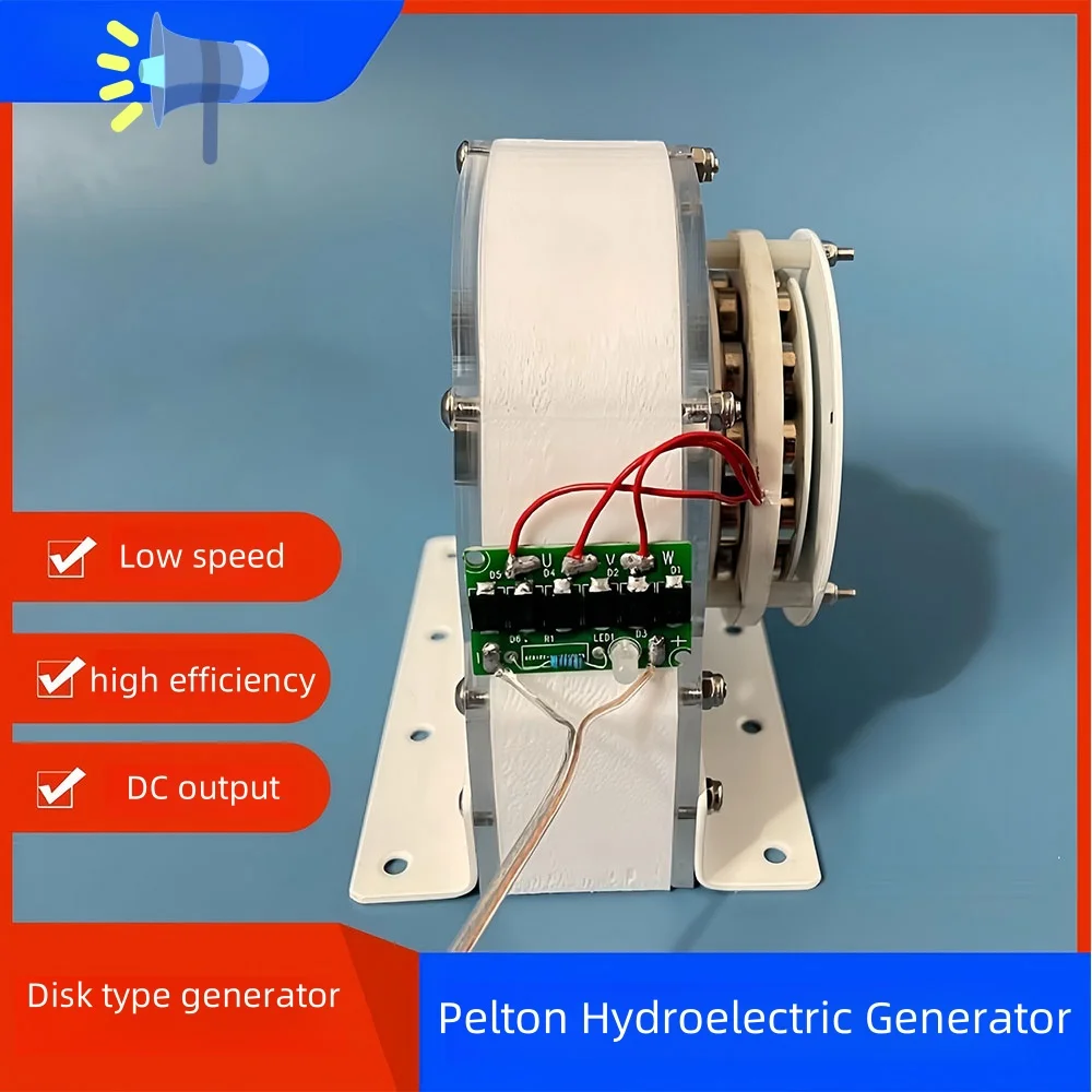 High-Efficiency Pelton Turbine, Impact Hydraulic Runner, Bucket Wheel, Multi-Purpose DIY Hydraulic Generator