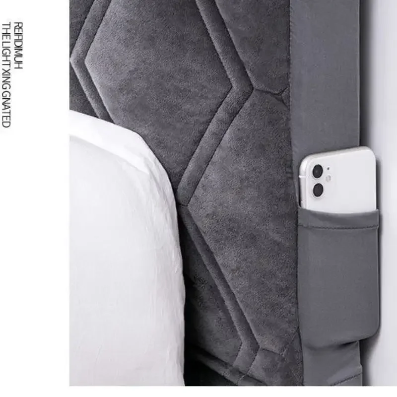 Luxury Velvet Quilted Headboard Cover - Super Soft & Smooth Dust Protector
