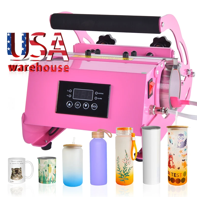 

USA warehouse Tumbler Mug Press Heat Press Machine Sublimation Printing Machine for tumblers
