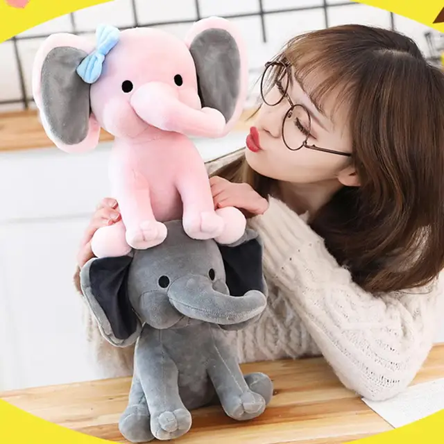 Cute Long Cartoon Plush Baby Toy Elephant with Nose Doll Children Gift Wedding Girlfriend Birthday Present Ornament Decoration 4