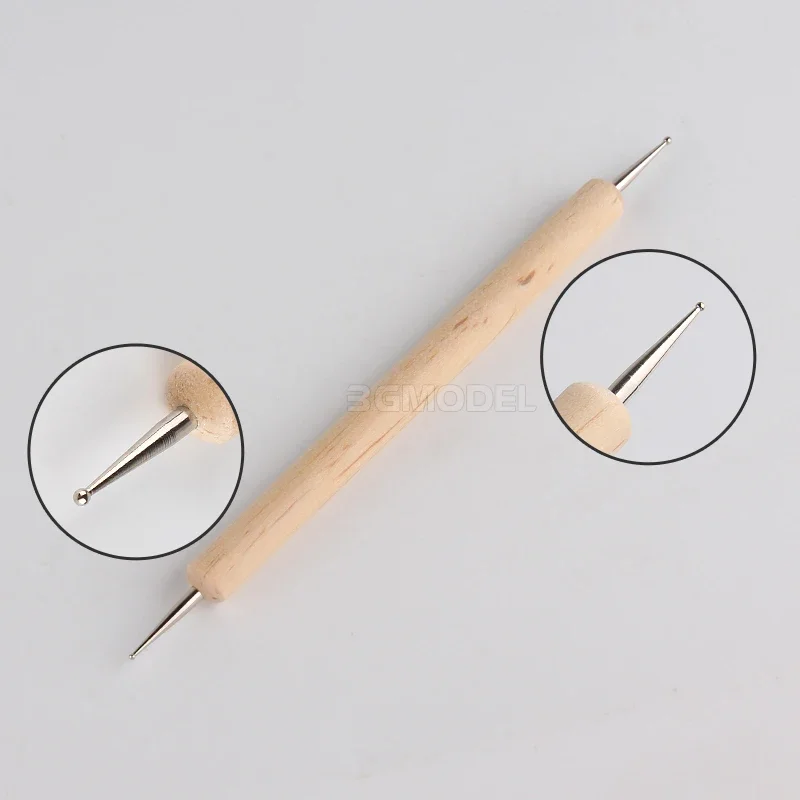 GJ-195 Double Metal Head Glue Dispensing Stick Adhesive Cement Dispenser Rod for Assembly Model Buiding Tools Hobby DIY Parts