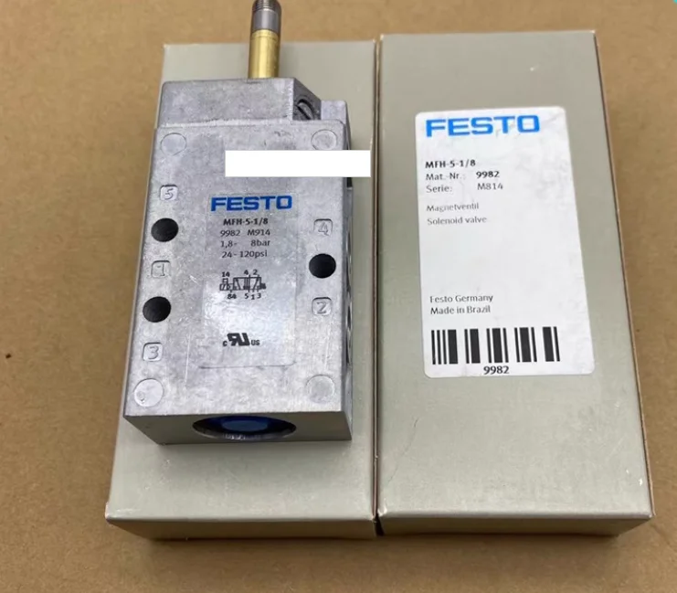 

New Original Festo MFH Tiger Valve Solenoid Valve MFH-3-1/8 7802 MFH-3-1/4 9964 MFH-5-1/8 9982 MFH-5-1/4 6211