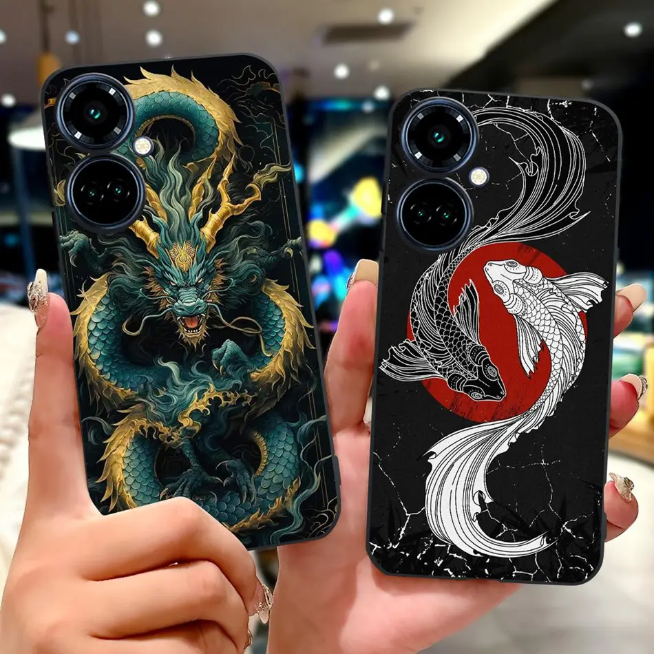 Elegant Butterfly Cat Black Silicone Soft Phone Case