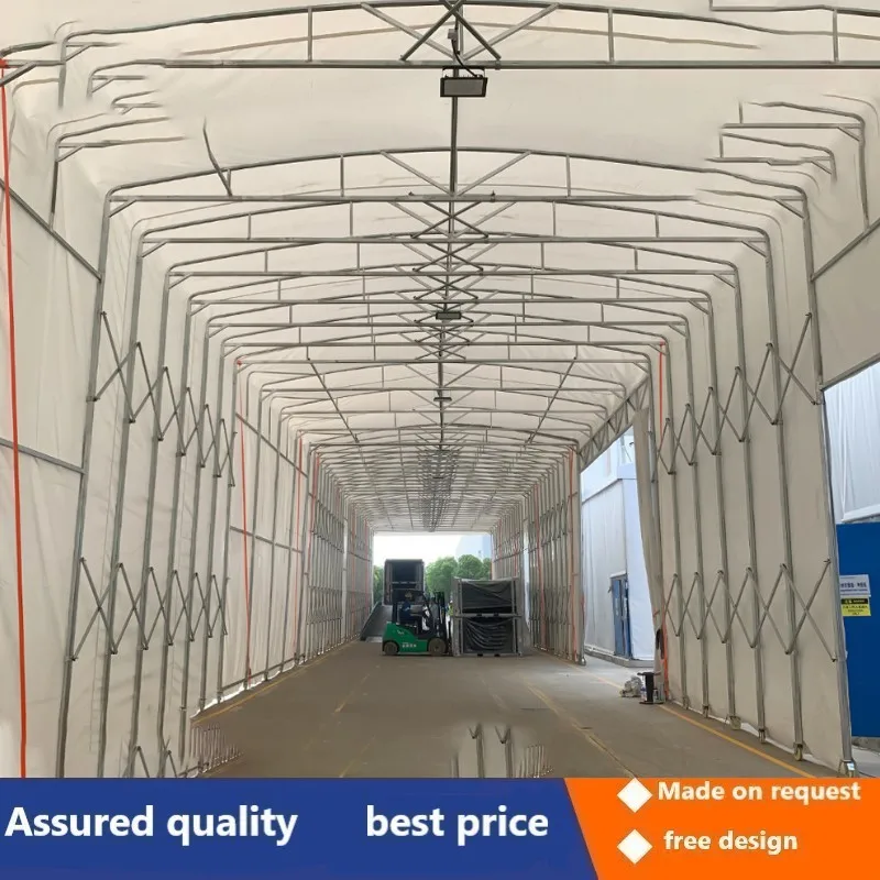 Tenda Parasole Per Esterni Tettoia Push-Pull Attività Tettoia Telescopica Per Parcheggio Mobile Capannone Per Ingranaggi Di Grandi Dimensioni