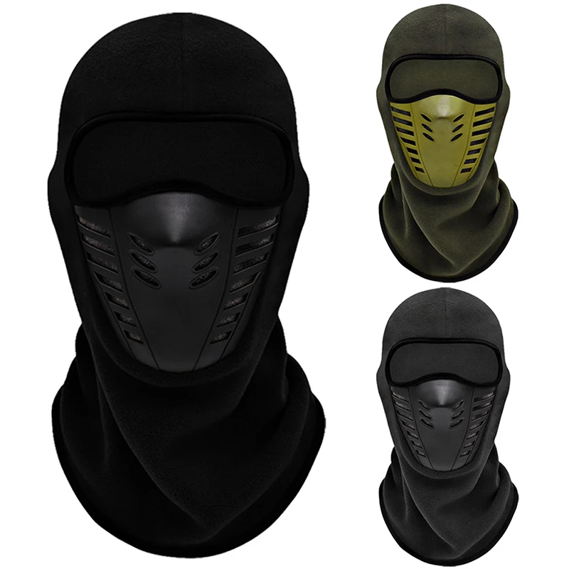 

1Pc Motorcycle Mask Fleece Thermal Face Mask Keep Warm Riding Balaclava Biker Winter Windproof Ski Mask Men Women