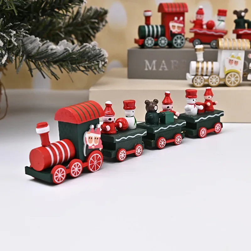 Festive Wooden Christmas Train Ornament - Creative Holiday Decor and Gifts