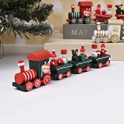 Festieve Houten Kersttrein Ornament - Creatieve Feestdecoratie en Cadeaus