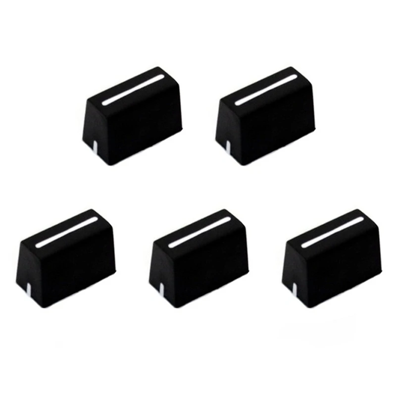 Pot Mixer Fader Rotary Knob For DJ Controller 5Pcs Universal Fader Knobs Fader Cap Straight Slide Potentiometer Cap For DJ Controller Mixers Console DJM,DDJ,XDJ