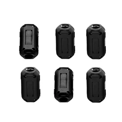 Multi - Size Black Anti - Jamming Magnetic Filter Cable Ferrite Core - 5Pieces 13mm