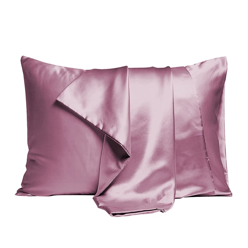 2Pc Satin Silk  Pillow Case Real Silk Satin Hair Beauty Pillow Case Comfortable Pillow Case Super Soft Pillow Case Standard Size 5