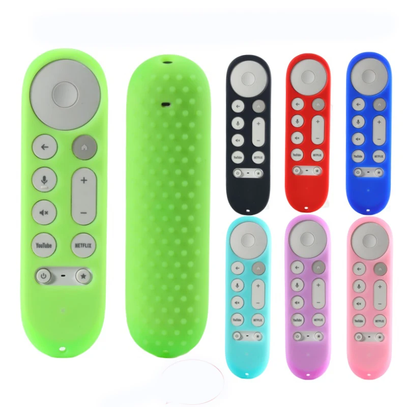 Silicone Remote Controller Cases Protective Covers for Google TV Streamer 4K TV for Google GY3LE Remote Controller