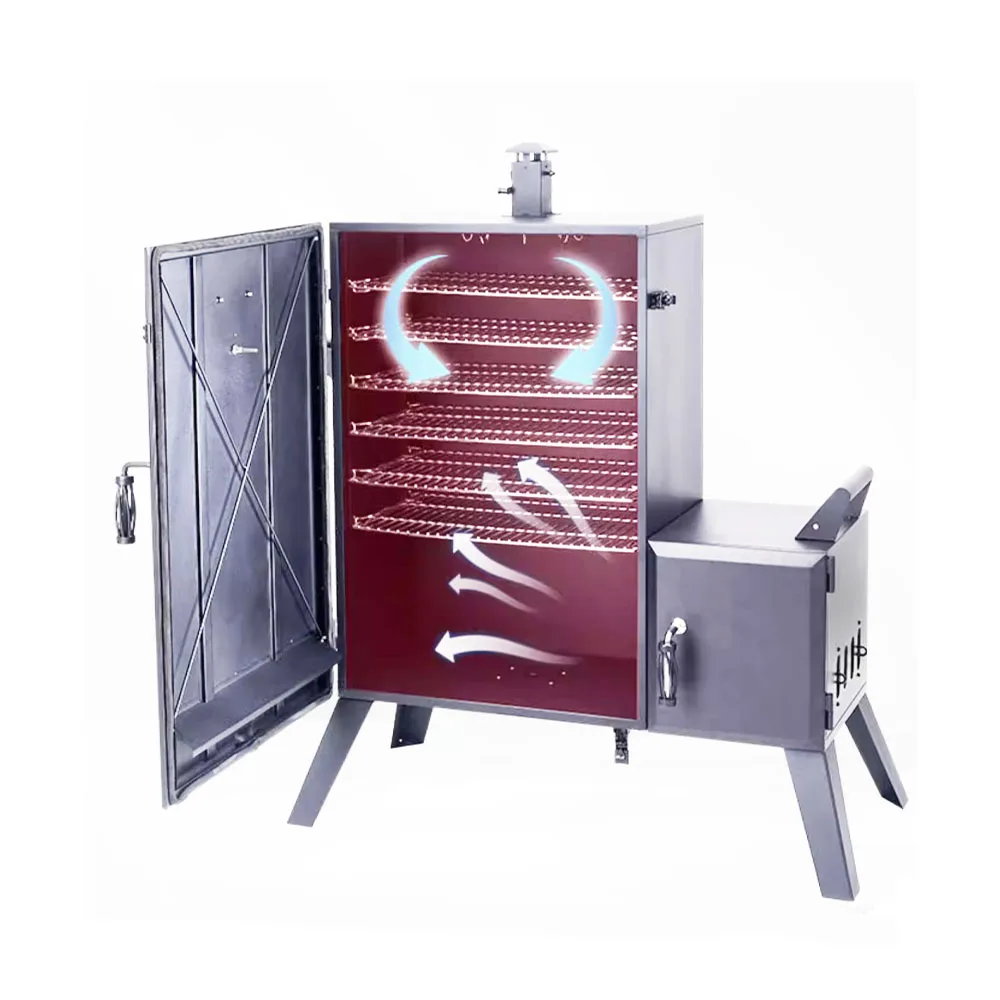 Factory Direct Gas Wood Fish Chicken Turkey Meat Smoker Oven Furnace Sausage Meat Smoking Machine