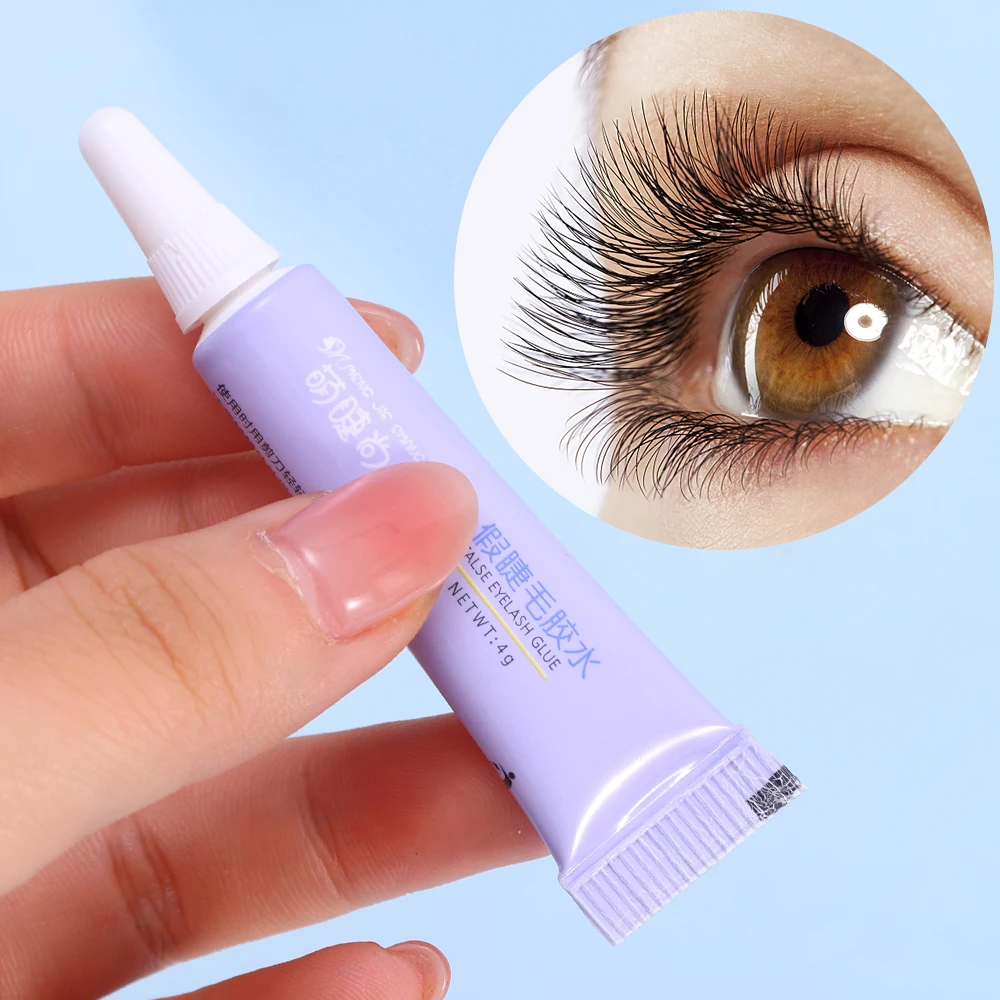 

1PC Eyelash Glue Clear Lash Glue for False Lashes Waterproof Quick Dry Adhesive Eyelashes Extension Glues with Tweezers Cosmetic