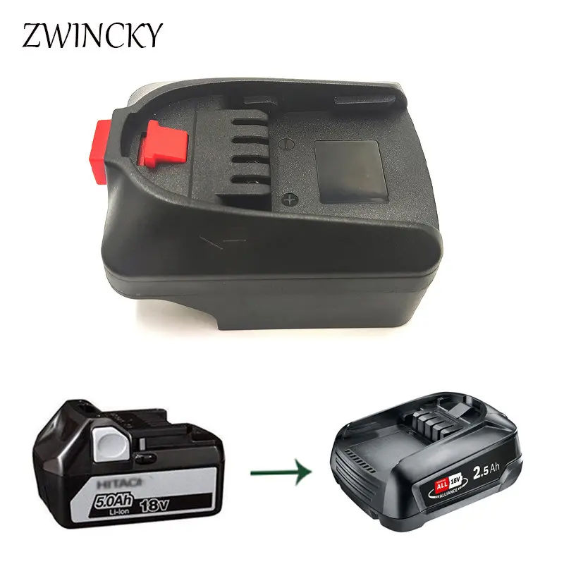 Adattatore Batteria Zwinkky Per Convertitore Batteria Hitachi /Hikoki 18V Per Utensili Elettrici A Batteria Agli Ioni Di Litio Bosch Pba 18V Utilizzar