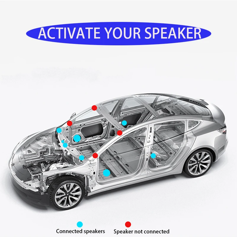 Standard Range Plus Audio Inactive Activation Wire Harness SR+ Horn Cable Speaker for Tesla Model 3