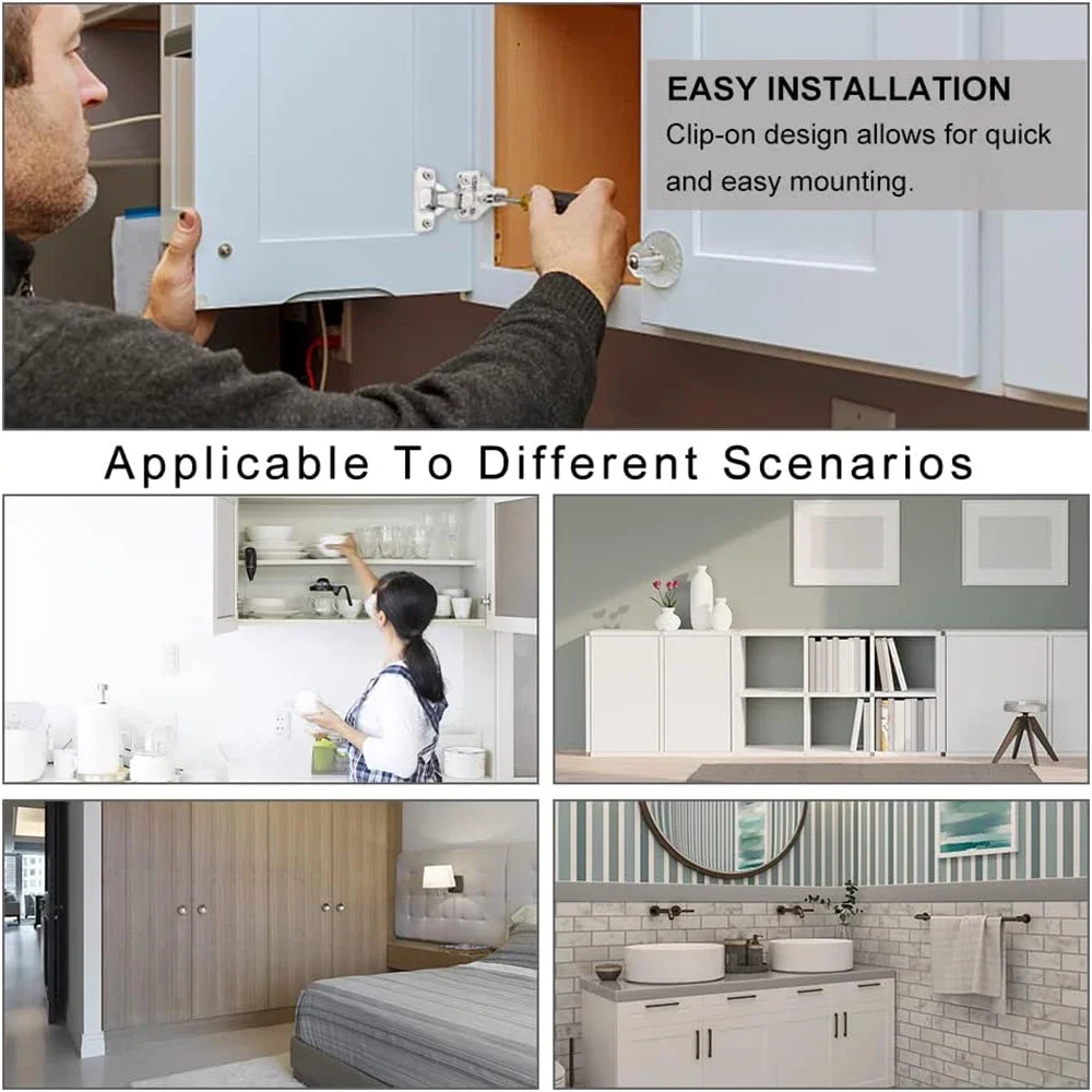 2/10 Pcs Stainless Steel Cabinet Door Hinges Hydraulic Damper Soft Close Quiet Wardrobe Door Concealed Hinges with Screws stainless steel door hinges furniture hinge cabinet door hinges cabinet hinges