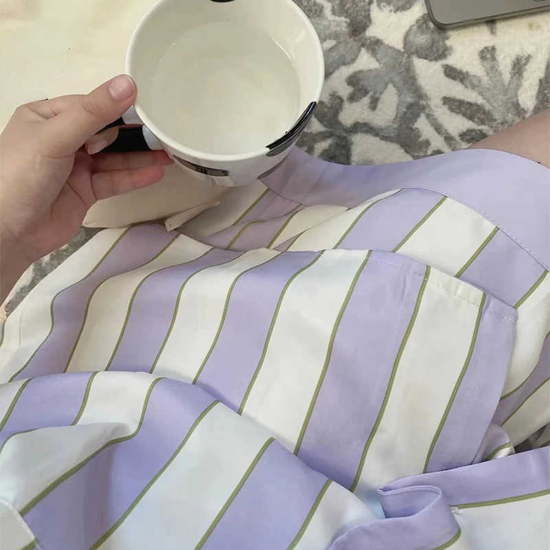 New Silk Pajamas for Women Sweet Printed Pyjamas Woman's Short Sleeve Shorts Pant Homewear Ladies Pijama Mujer Sleepwear Sets