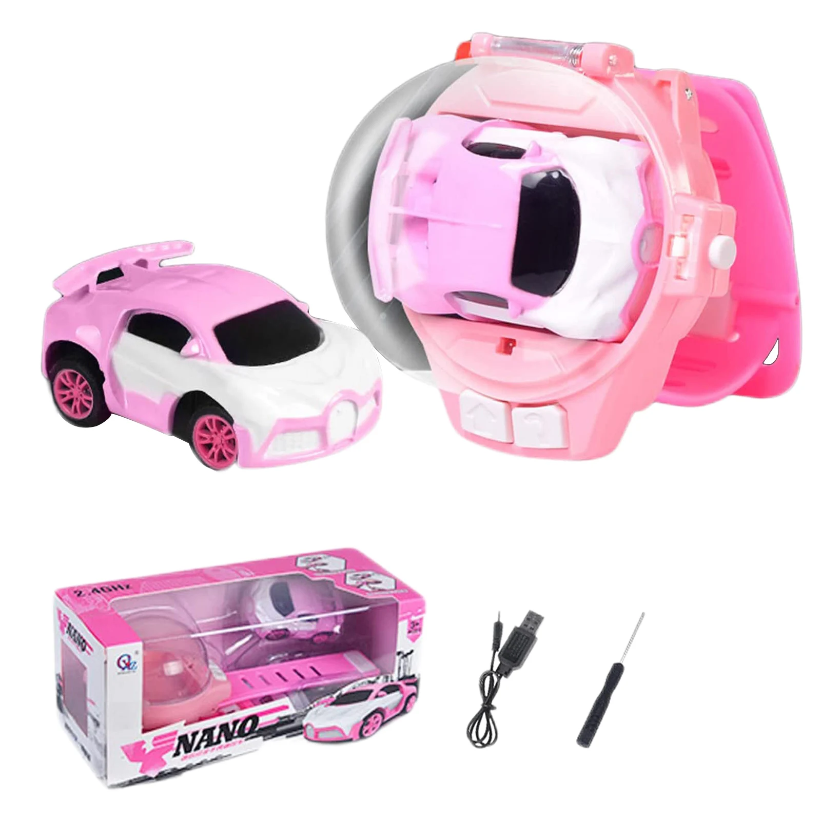 Mini orologio auto telecomandata per bambini piccola auto RC 2.4GH carica  elettrica da polso da polso auto da corsa orologio giocattoli per ragazzi  ragazze regalo - AliExpress