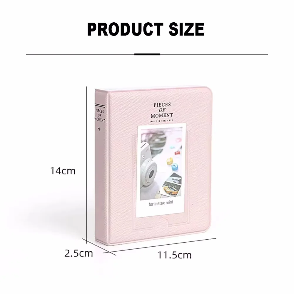 64 Pockets Photo Album Inch Pictures Storage Case Stamps Instant Camera Tickets Cards Organizer for Fujifilm Instax Mini 12/11/9
