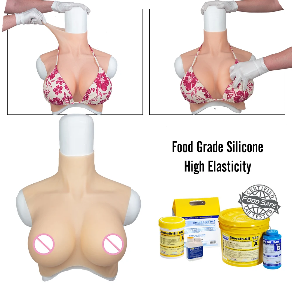 Silicone Breast Forms Silicone Breastplate False Breast For DragQueen  Crossdressers C-G Cup 2nd Generation - AliExpress