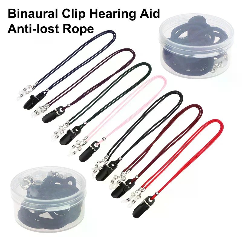 Hearing Aid Anti-Lost Lanyard Safety Behind The Ear Aids Accessory Clip Rope Protector Holder With Silicone Children