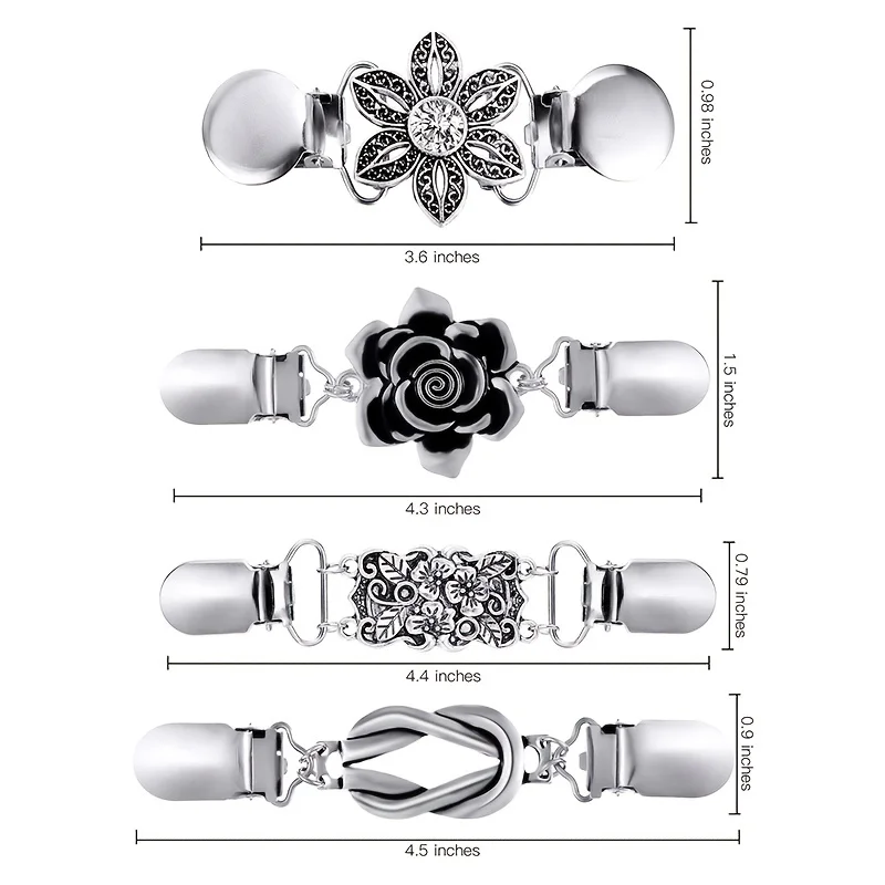 1PC Cardigan Clip Classic Multi Styles For Sweater Shawl Shirt Decor Suitable For Official Attire